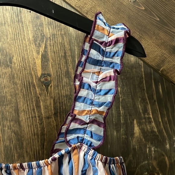 TULAROSA Ingrid Dress In Navy Multi - Picture 9 of 15